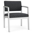 thumbnail image 1 of Lenox Fauteuil d'Appoint Surdimensionné en Acier pour Réception / Acier Argenté / Gris Foncé, 1 of 5