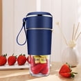 thumbnail image 4 of Dvkptbk Juicing Machine Portable Blenders, Blenders for Shakes And, Fruit Juicer USB Rechargeable with 6 Blades, Handheld Blenders for Sports Travel and Outdoors Home Appliances, 4 of 7
