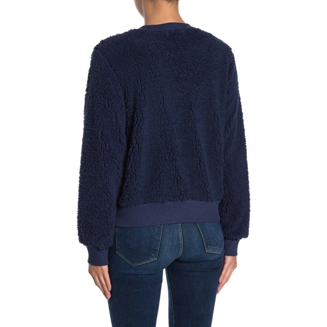 Socialite Cardigan à Boutons en Fausse Fourrure Taille m