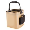 thumbnail image 2 of DYNWAVECA Fishing Bucket Fishing Lures Storage Convenient Lightweight EVA Foldable Water Bucket Water Container for Car Washing Outdoor L, 2 of 10