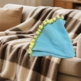 thumbnail image 5 of Handmade Flower Bouquet Knitted Throw Blanket Soft Lightweight Decorative for Occasions and Home, 5 of 5