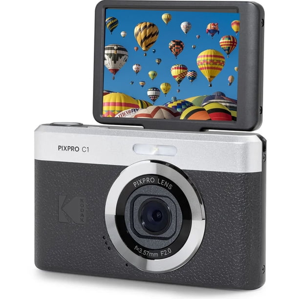 Kodak PIXPRO C1 Compact Digital Camera (BLACK) with 4X Zoom, 13MP
