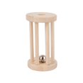 thumbnail image 4 of Lipstore Baby Roller Rattle Wood Toys Rattles with Bells Smooth Surface Infant Roller Toy B, 4 of 8
