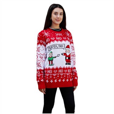 Pls Fix Thx Christmas Sweater Women's Ugly Christmas Sweater
