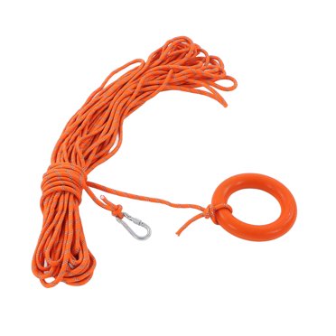 Anneaux de Sécurité pour Bateau, Corde de Sauvetage Flottante 30 Mètres, Anneaux de Sécurité Flottants pour Piscine avec Corde, Robustes et Résistants