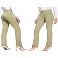 thumbnail image 5 of Womens Bootcut Yoga Pants Stretchy Work Slacks Pants Casual Straight Leg Trousers with Pockets, 5 of 5