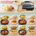 thumbnail image 4 of 11.6'' x 7.6'' Air Fryer Disposable Liners Paper for Ninja FG551 Foodi Smart XL 6-in-1 Indoor Grill Accessories, Rectangular Perforated Sheets for Ninja Foodi Air Fryer Parchment Paper,100 PCS, 4 of 7