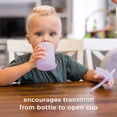 thumbnail image 4 of Olababy Silicone Training Cup with Straw Lid | Babies Water Drinking Cup | 6+ Mo Infant To 12-18 Months Toddler | Sippy Cup For Kids & Smoothie Cup | Baby Led Weaning (Lemon 5 oz), 4 of 5