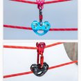 thumbnail image 4 of facefd Zip Line Trolley Double Pulleys Hanging Device Caving Tool Rope Fixator 25KN Tandem Wheels Climbing Pulley for Outdoor Use Black Blue, 4 of 6