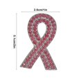 thumbnail image 3 of Pink Ribbon Brooch Alloy Lapel Pin for Breast Cancer Awareness Support Women accessory Decorative Pin for Events, 3 of 6