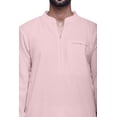 thumbnail image 4 of Atasi Solid Traditional Kurta For Men Chinese collar Long Shirt Ethnic Clothing, 4 of 7