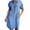 Blue, variant on Bigersell Babydolls Dress for Women Clearance Female Button-Donw Short Sleeve Mini Denim Dress Style D-44 Long Dresses Ladies Casual Regular Summer Dresses , Blue S