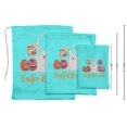 thumbnail image 3 of Darling Souvenir Green Rabbit & Egg Easter Party Supplies Favor BagsDrawstring Pouches15 Pieces, 3 of 5