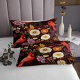 thumbnail image 3 of YST Tropical Floral Twin Bedspread Set Cardinal Bird Quilt Set, Colorful Flower Coverlet Set Botanical and Animal Theme Bedding Set, Spring Garden Bed Cover for Kids Bedroom, 3 of 5