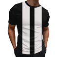 thumbnail image 1 of BOBOGOJP Tee-Shirt à Manches Courtes Col Rond pour Hommes Adultes (Noir,m), 1 of 4