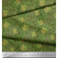 thumbnail image 3 of Soimoi polyester Crepe Fabric Texture & Autumn Leaves Print Sewing Fabric Yard 52 Inch Wide, 3 of 3