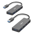 thumbnail image 1 of BENFEI 2 Pack USB 30 Hub 4-Port, Ultra-Slim USB 30 Hub compatible for MacBook, Mac Pro, Mac Mini, iMac, Surface Pro, XPS, Pc, Flash Drive, Mobile HDD, 1 of 5