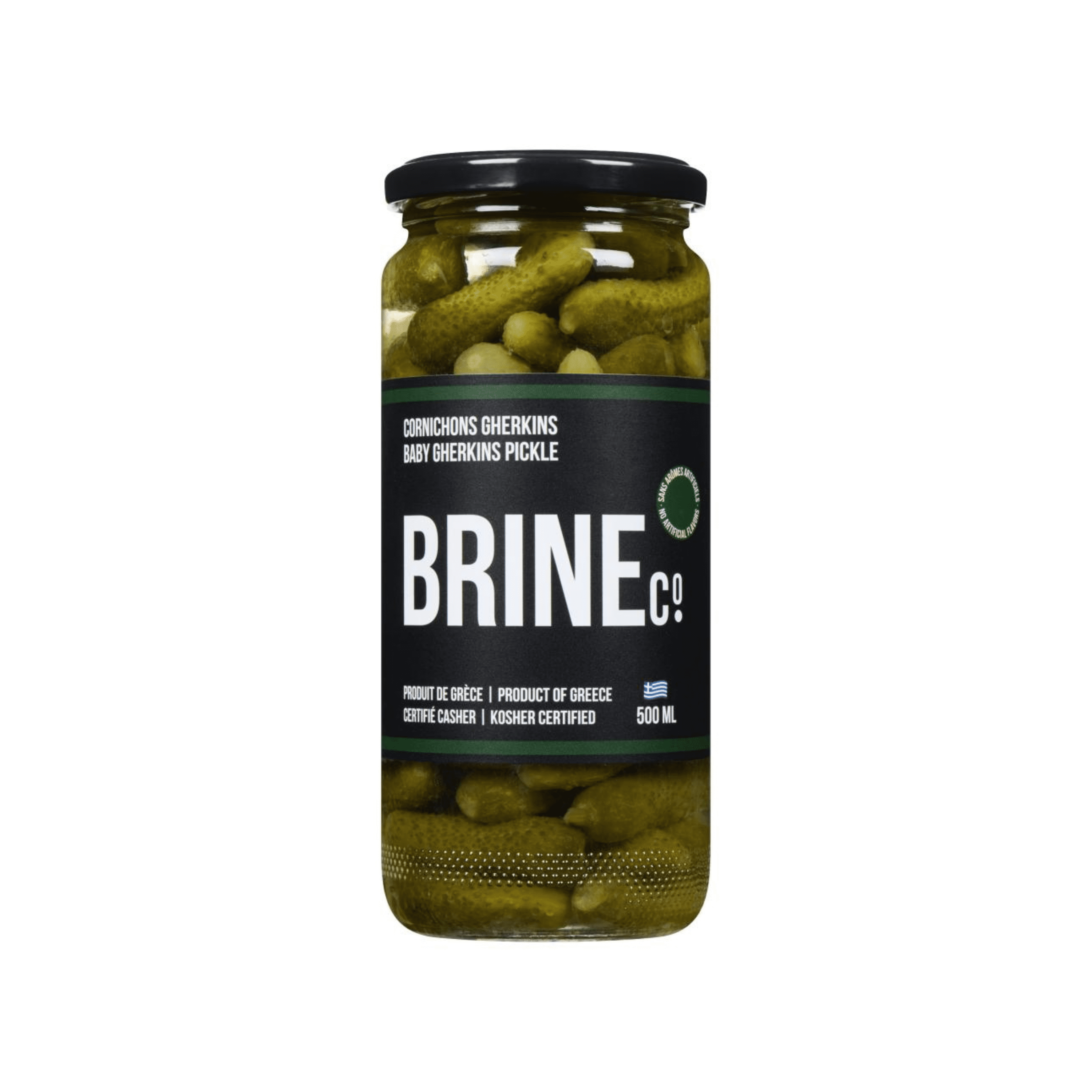 Brine Co Cornichons Gherkins  500ML Bocal