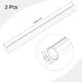 thumbnail image 2 of Unique Bargains Tube Rond en Acrylique Rigide Transparent 21mm ID x 25mm OD x 305mm 2 Pack, 2 of 6