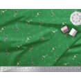 thumbnail image 2 of Soimoi Green Crepe Silk Fabric Glass,Straw & Drinks Summer Designs Print Sewing Fabric Yard 42 Inch Wide, 2 of 3
