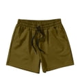 thumbnail image 4 of EOYWHK Mens Swim Trunks 3 inch Athletic Gym Shorts Solid Color Hot Spring Holiday Swimming Surfing Bottom, 4 of 4