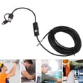 thumbnail image 4 of Caméra d'Inspection Numérique pour Endoscope HD avec Objectif 3,9 mm, Étanche IP67, Endoscope Industriel pour PC Ordinateur, 6 Lumières LED, Résolution 1280 X 720, Caméra d'Endoscope USB, 4 of 7
