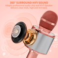 thumbnail image 4 of Wireless Bluetooth Karaoke Microphone for Adults, Portable Karaoke Machine Rose Gold, 4 of 4