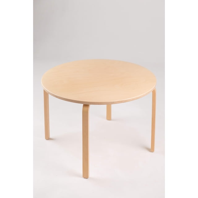 CHK Table Ensoleillée / Table Ronde Polyvalente en Hêtre / Table pour Enfants Ou Table Basse