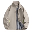 thumbnail image 1 of Imperméable pour Femme, Coupe-Vent pour Tenues de Randonnée, Manteau Décontracté d'Extérieur à Manches Longues, 1 of 2