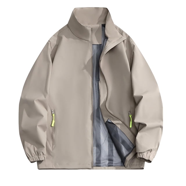 Imperméable pour Femme, Coupe-Vent pour Tenues de Randonnée, Manteau Décontracté d'Extérieur à Manches Longues