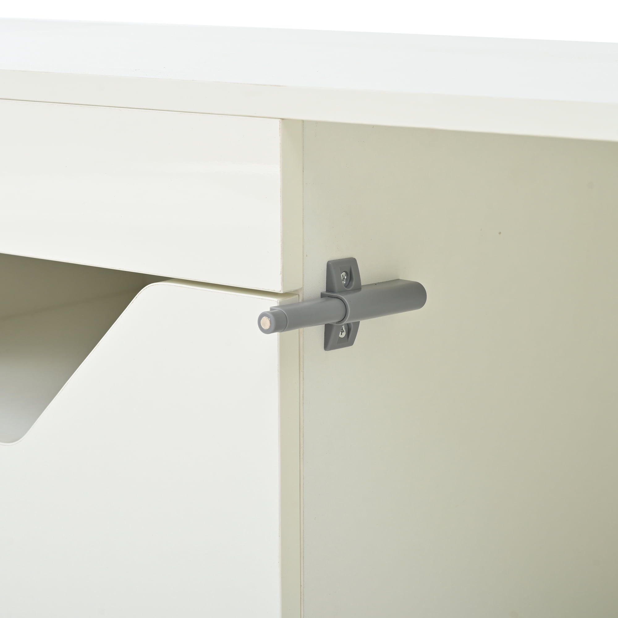 Meuble télé Noble House 64,8 pouces, console multimédia pour téléviseur de 65 pouces, blanc