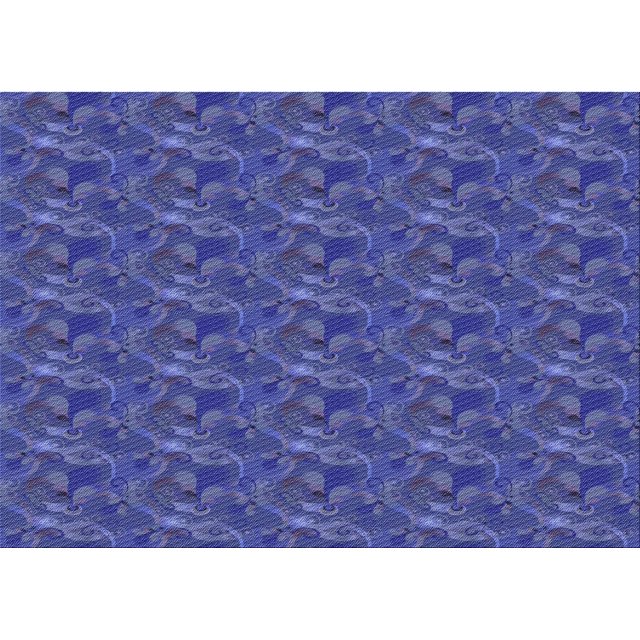 Ahgly Tapis Rectangulaire Lavable en Machine Intérieur Transitionnel Bleu Saphir, 3 Pieds x 5 Pieds