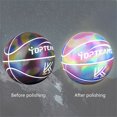 thumbnail image 3 of Kyusrd Aubaines d'Été pour Terrasse Extérieure!Basketball Ballon de Basket Holographique Réfléchissant Ballon de Basket Intérieur Extérieur Ballon de Basket en Cuir, 3 of 9