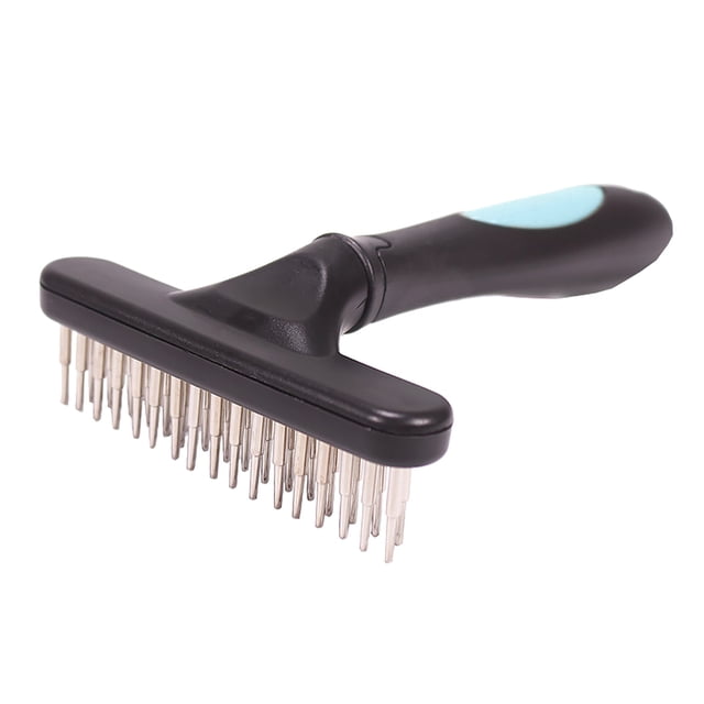 Pet Grooming Brush for Dogs and Cats Dematting & Deshedding Tool Extra Wide Undercoat Rake Comb Pet Care Accessory for Hair
