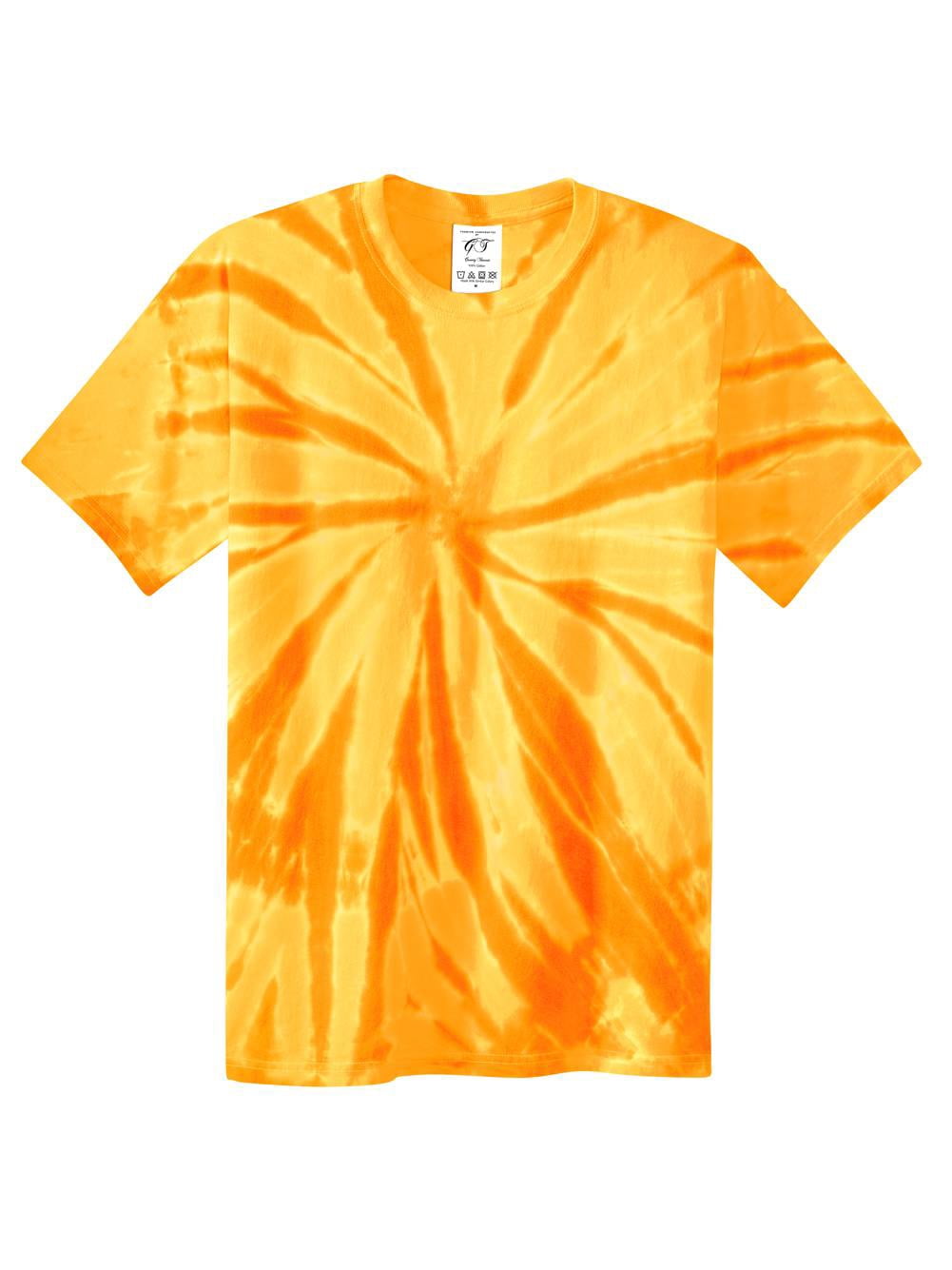Gravity Threads Youth Tie-Dye Short-Sleeve T-Shirt - Gold - X-Large