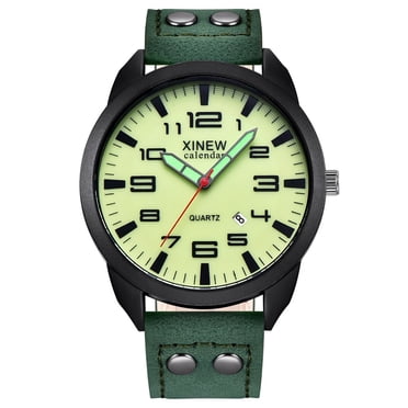 Cameland Men's Leather Date Casual Analog Quartz Wrist Watch Business Watches Gifts