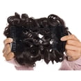 thumbnail image 2 of Hair Bun Extension with Claw Comb Ponytail Messy Chignon Updo Ponytail Scrunchie Donut Hairpiece, 2 of 6