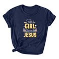 thumbnail image 2 of EGNMCR T-Shirt de Pâques Femmes Chemises Imprimé de Pâques Imprimé Manches Courtes Décontracté Ample Haut Manches Courtes Col Rond Haut/chemise T-Shirts pour Femmes, 2 of 3