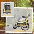 thumbnail image 3 of Aosom Remorque pour Vélo d'Enfant avec Rangement, Harnais à 5 Points Poussette pour Bébé Jaune, 3 of 10