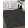 thumbnail image 3 of Ahgly Company Tapis Rond Lavable en Machine Intérieur Transitionnel Gris Minuit, 7 Pieds Rond, 3 of 7