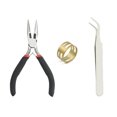 thumbnail image 1 of Yeacher Plier Thimble Tweezer Kit Set Jump R-ings 3-10mm Diameter J-ewelry Necklace E-arrings B-racelet Making Accessory for Handicraft Workmanship, 1 of 5
