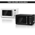 thumbnail image 3 of Costway 700W 0.7Cu.ft Retro Countertop Microwave Oven LED Display Glass Turntable, 3 of 10