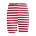 thumbnail image 5 of Plebaso Shorts pour Femmes 2025 Imprimé Rayé Shorts de Plage Taille Haute Mode Leggings Courts, 5 of 5