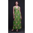 thumbnail image 2 of Bimba Robe Longue Maxi à Bretelles Spaghetti Ajustables à Imprimé Floral Tenue de Plage d'Été-Petit, 2 of 6