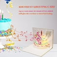 thumbnail image 4 of HONMEET Musical Birthday Greeting Cards with Golden 3D Cake Visual Effect and Light Up Feature, 4 of 5