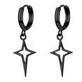 thumbnail image 1 of Hollow Dangle Earring Star Small Hoop Earring Teen Girls Huggiฅ Dainty, 1 of 8