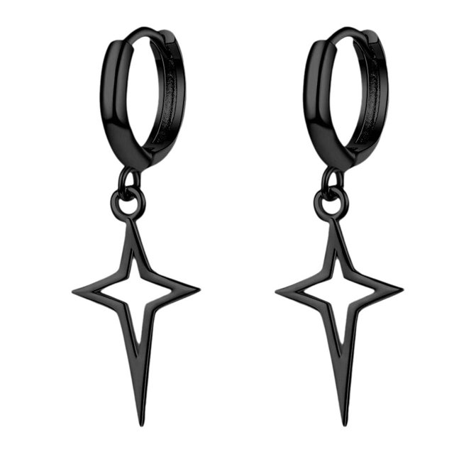 Hollow Dangle Earring Star Small Hoop Earring Teen Girls Huggiฅ Dainty