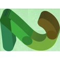 thumbnail image 1 of Ahgly Company Machine Washable Indoor Rectangle Transitional Jade Green Area Rugs, 6' x 9', 1 of 7