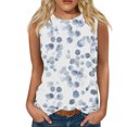 thumbnail image 1 of LSLJS Mode Femmes Débardeur Imprimé Sans Manches Confortable Respirant Col en V Blouses Tops, Débardeurs Femmes, 1 of 4