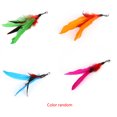 thumbnail image 1 of Pet Cat Dogs Toys Funny Interactive Plush Toy Toy; Feather Caterpillar Feather Stick Wand Replacement Head, 1 of 3